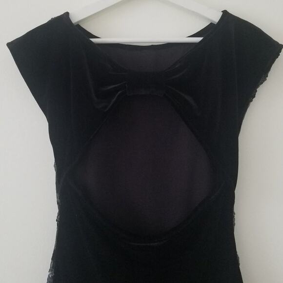 SEQUIN VELVET NWOT MINI COCKTAIL EMBELLISHED DRESS - S - Picture 8 of 9